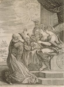 Frontespizio per le Opere di Galileo Galilei da Stefano della Bella